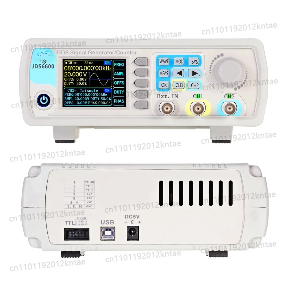 مولد إشارات وظيفية JDS6600 بتر - مراجعة Dual Channel Arbitrary Waveform Function Generator 60Mhz وسعره